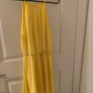 Chiffon yellow sundress